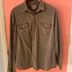 Lucky brand grey denim shirt